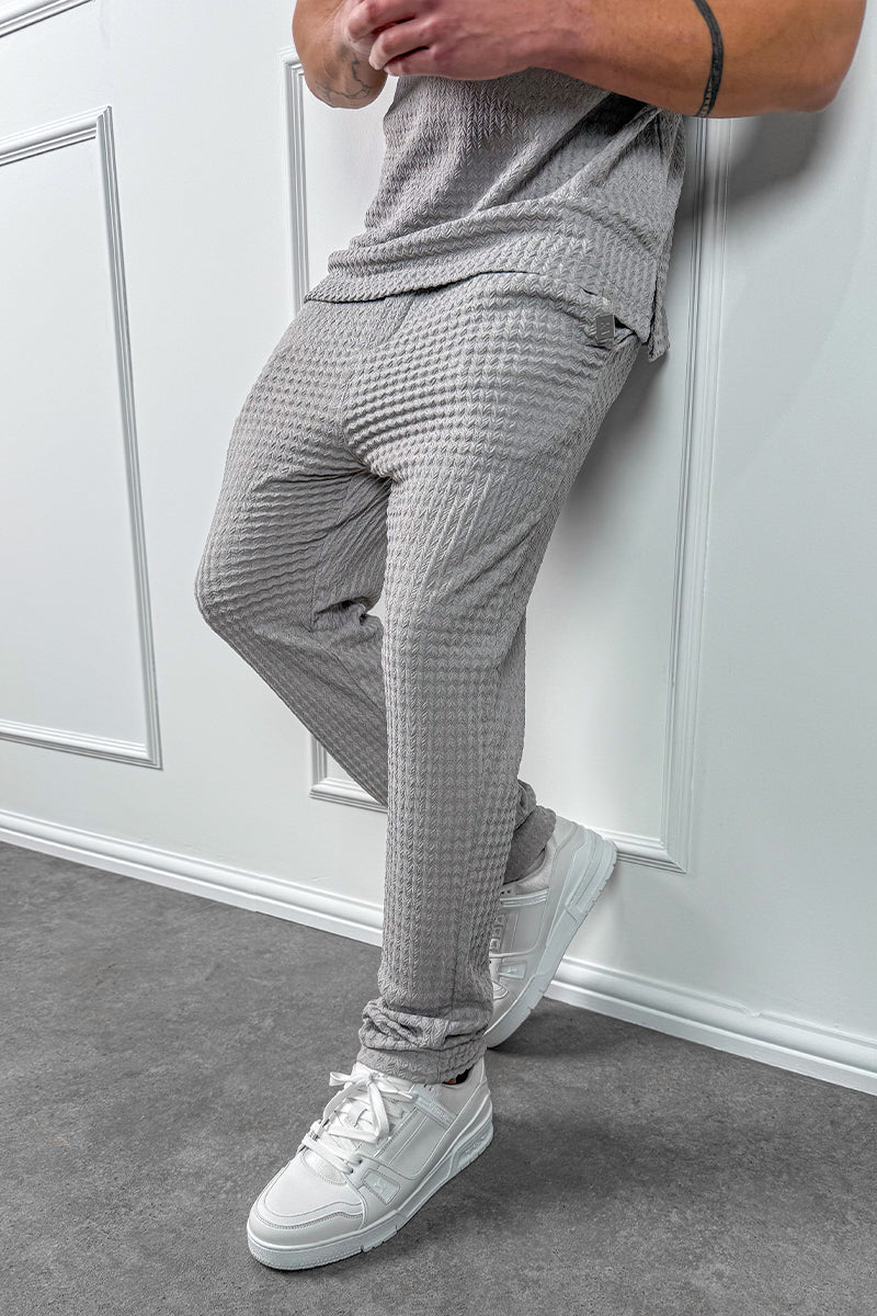 CONJUNTO RELIEF OPEN NECK - GRIS PERLA