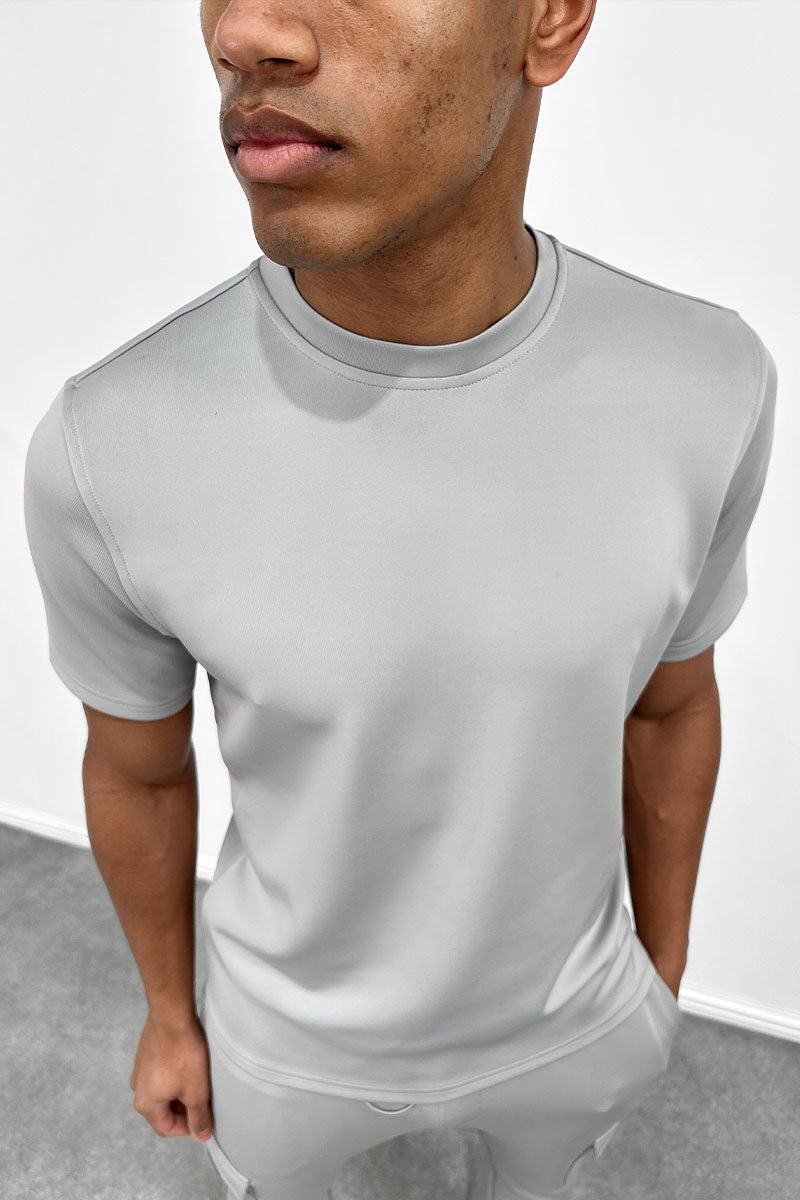CAMISETA SLIM FIT - GRIS