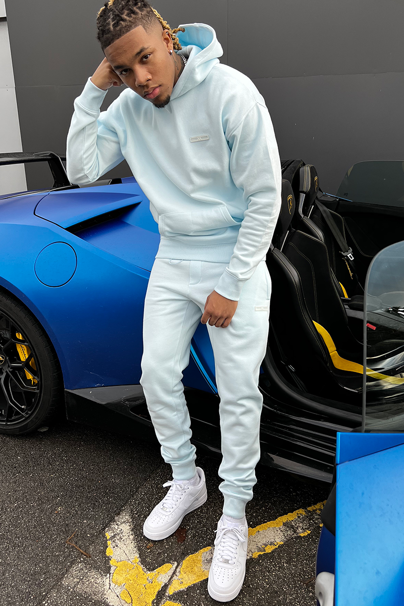 CHÁNDAL NEW YORK HOODIE - AZUL CIELO