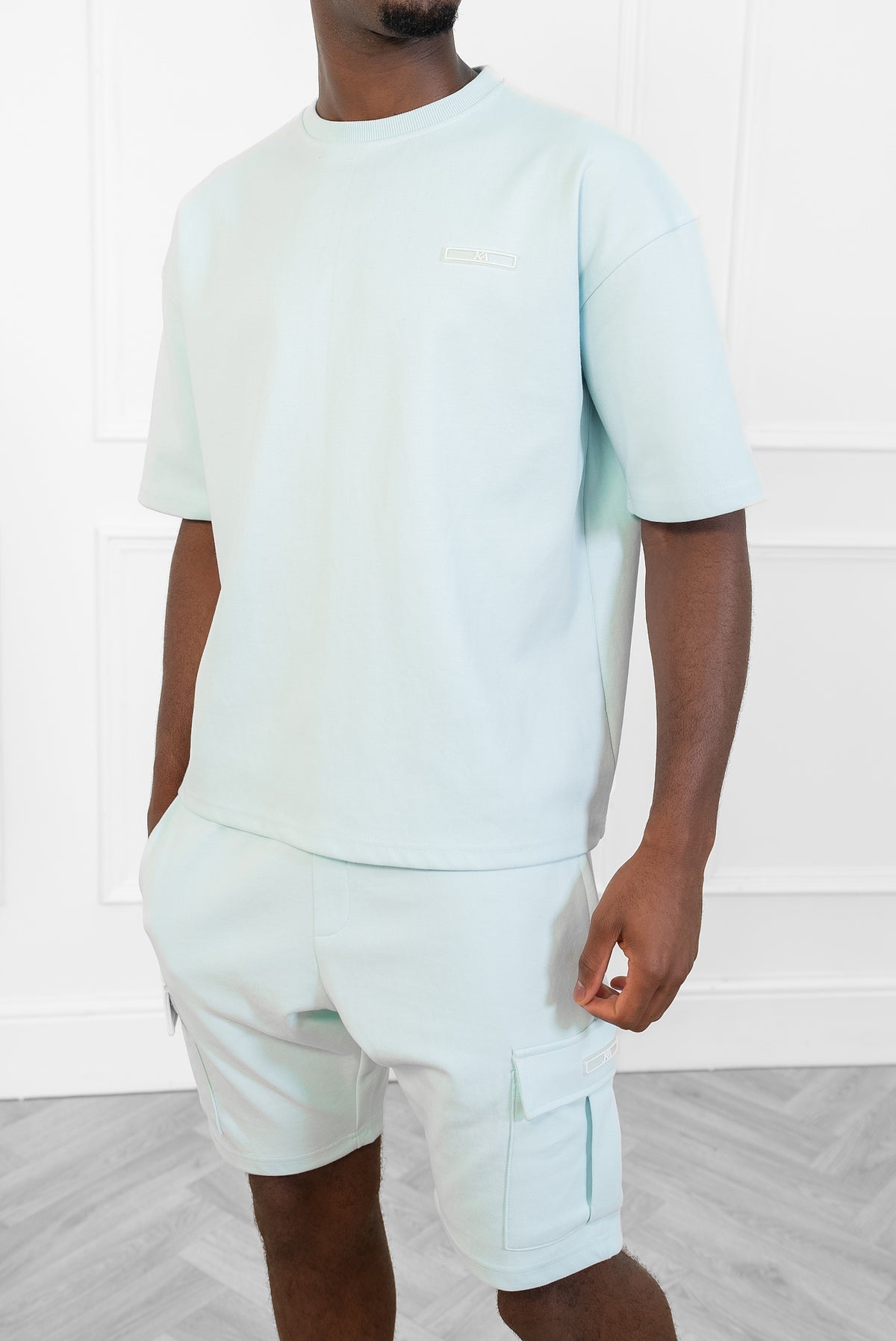CONJUNTO OVERSIZE ESSENTIAL FIT - AZUL CIELO