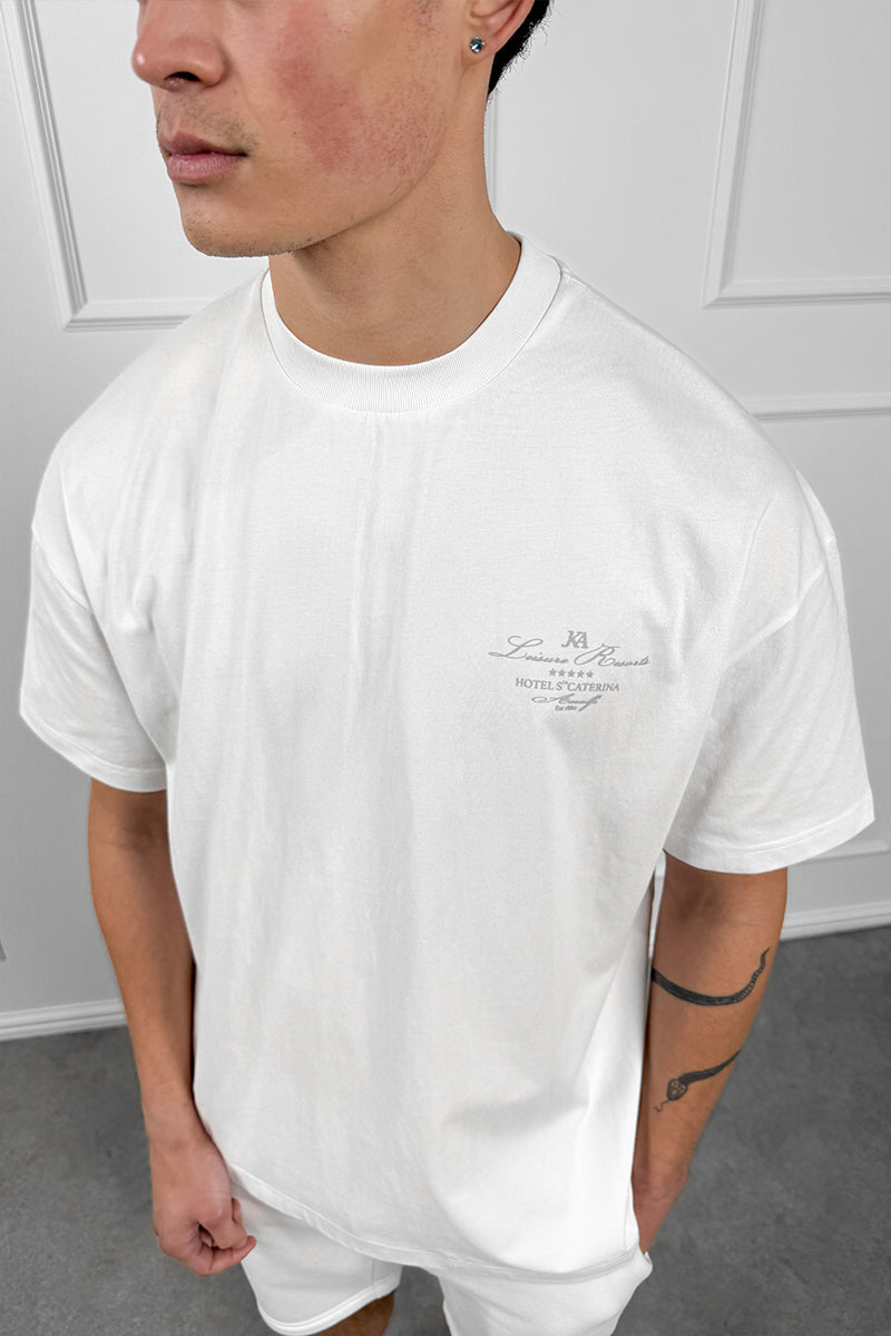 CONJUNTO OVERSIZE WRITING - BLANCO