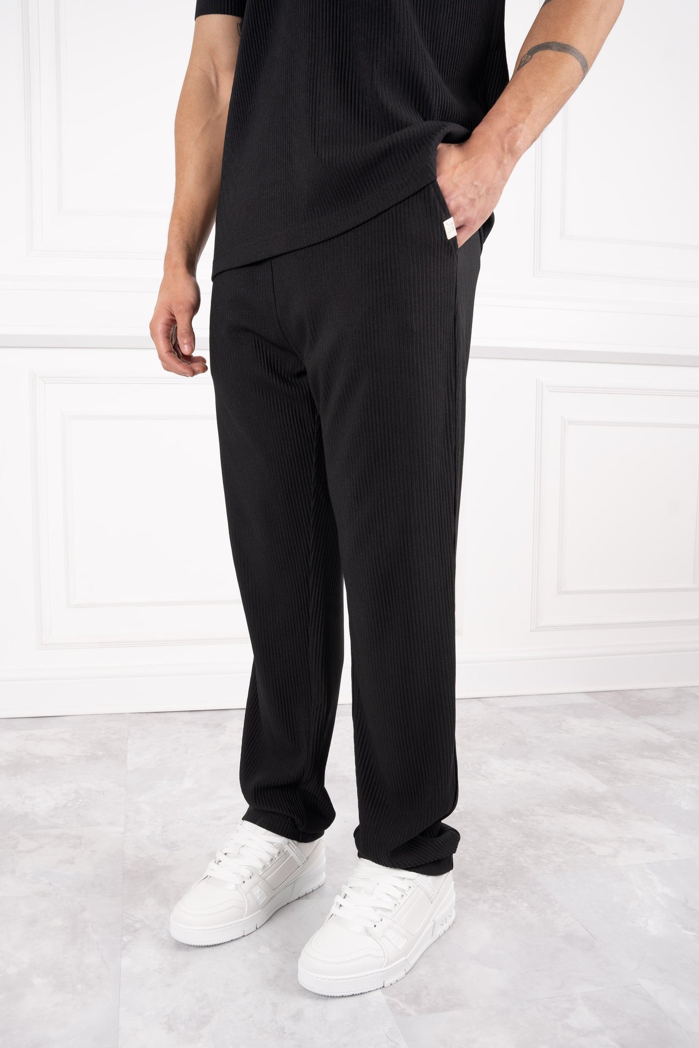CONJUNTO PLEATED MASON - NEGRO