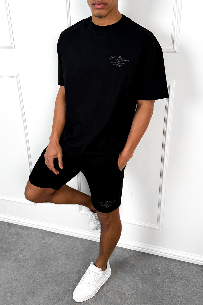 CONJUNTO OVERSIZE WRITING - NEGRO