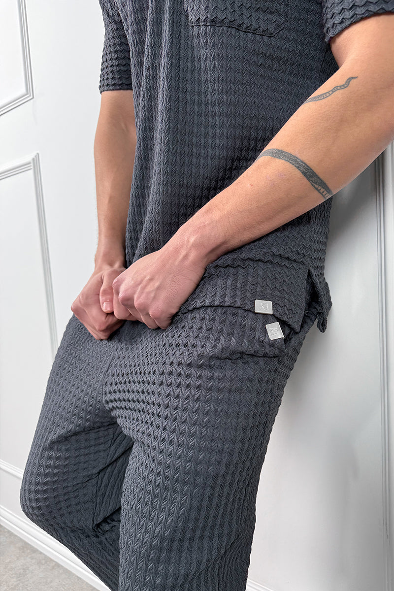 CONJUNTO RELIEF OPEN NECK - GRIS PLATA
