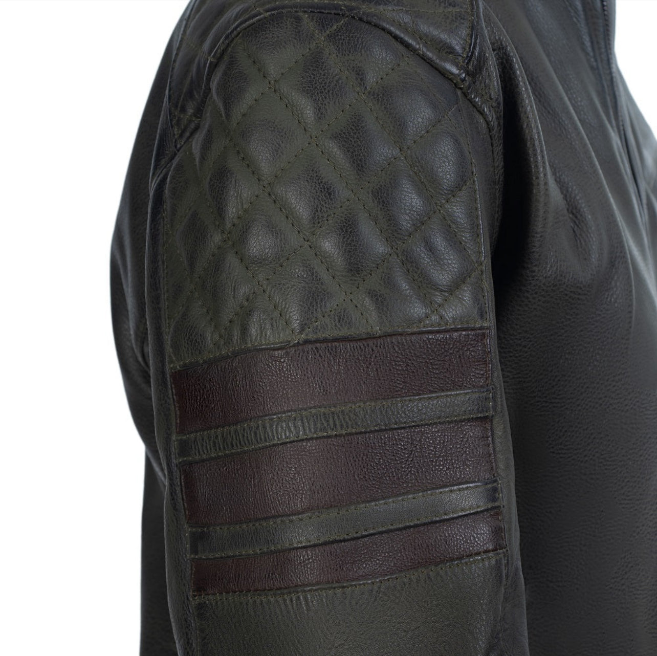 Chaqueta de moto de cuero retro