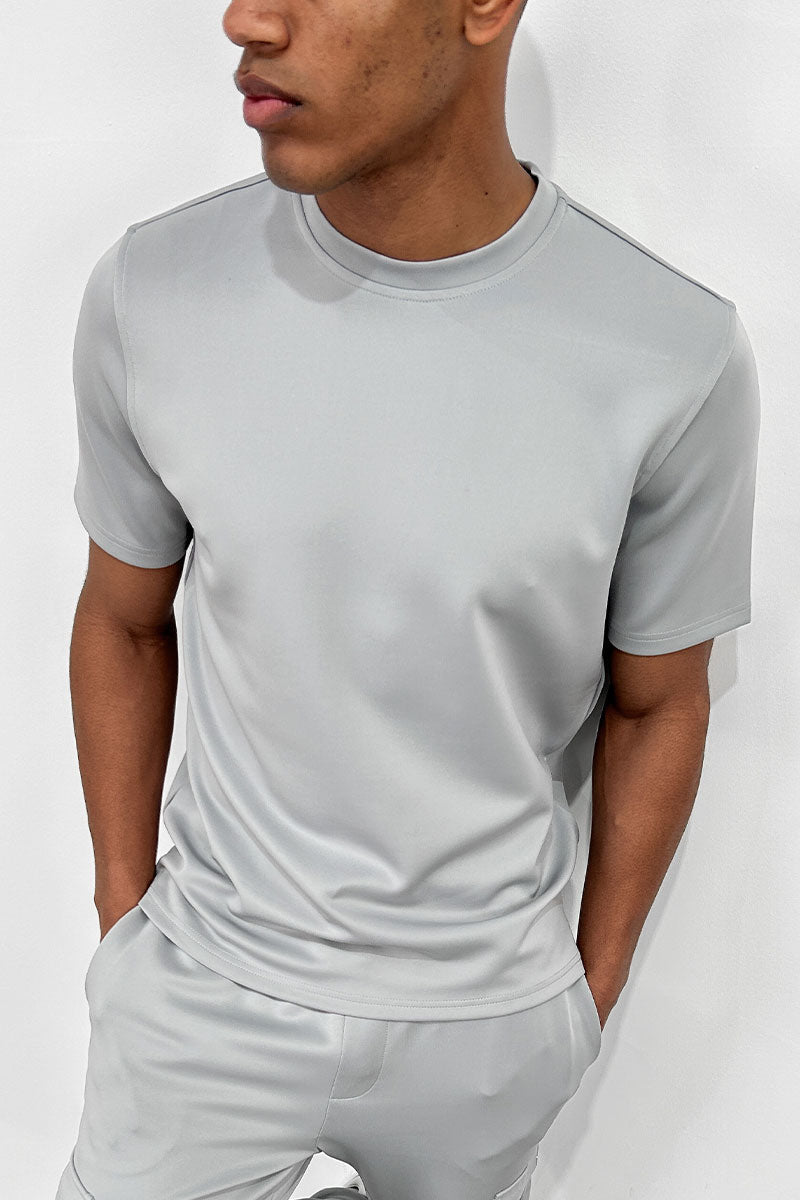 CAMISETA SLIM FIT - GRIS