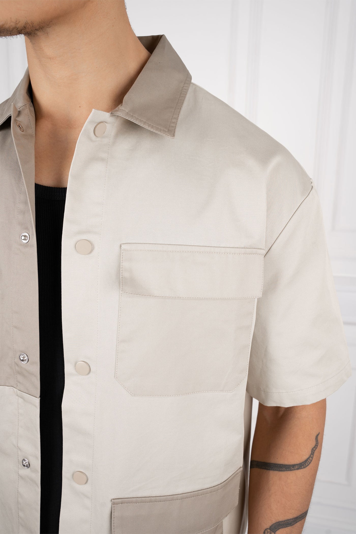 CAMISA PANEL OVERSIZE