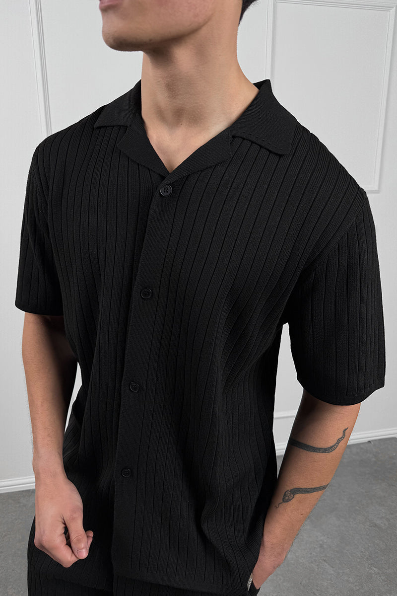 CONJUNTO PRINT RELIEF - NEGRO