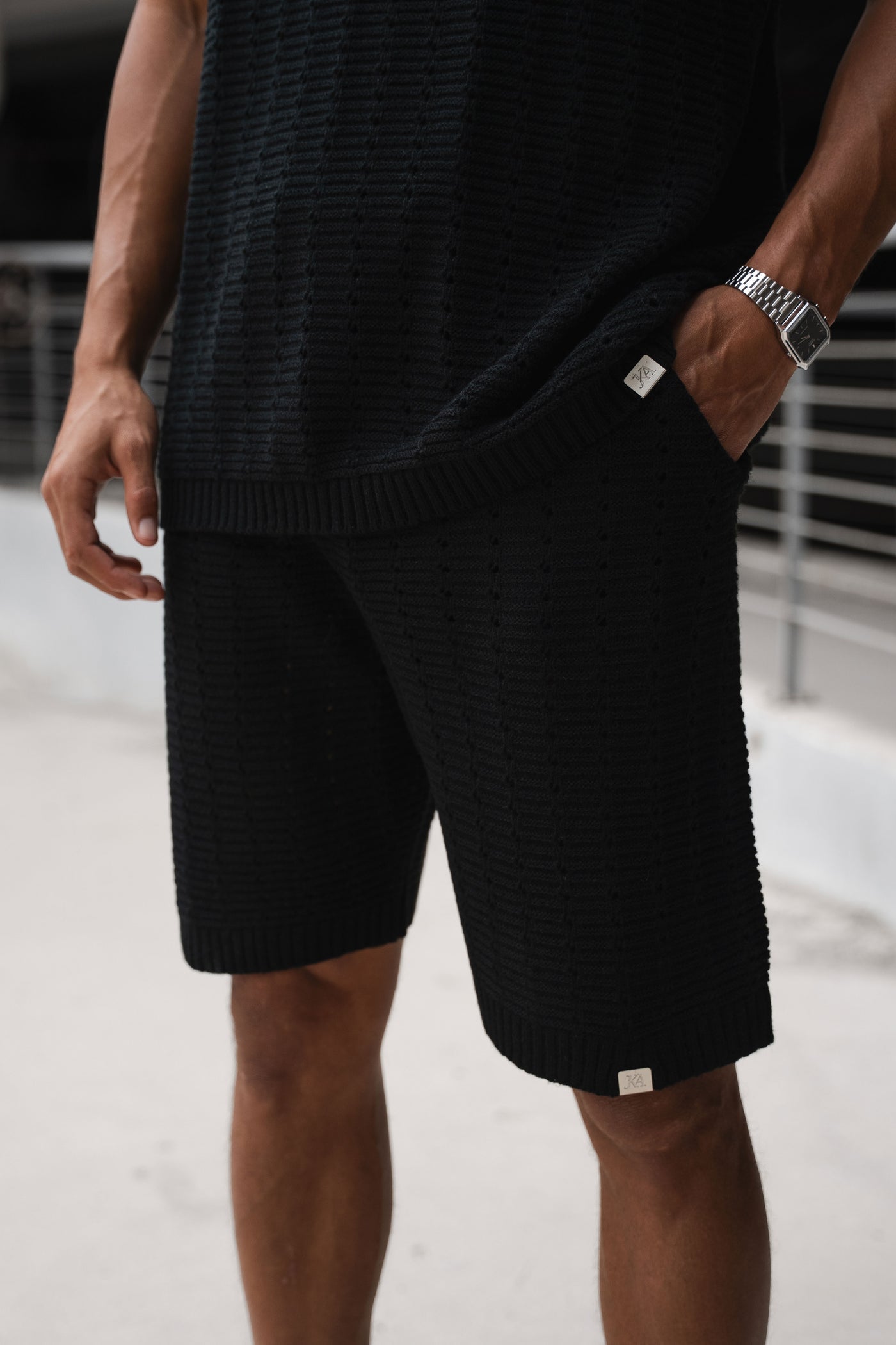 CONJUNTO BOXY HOLE - NEGRO