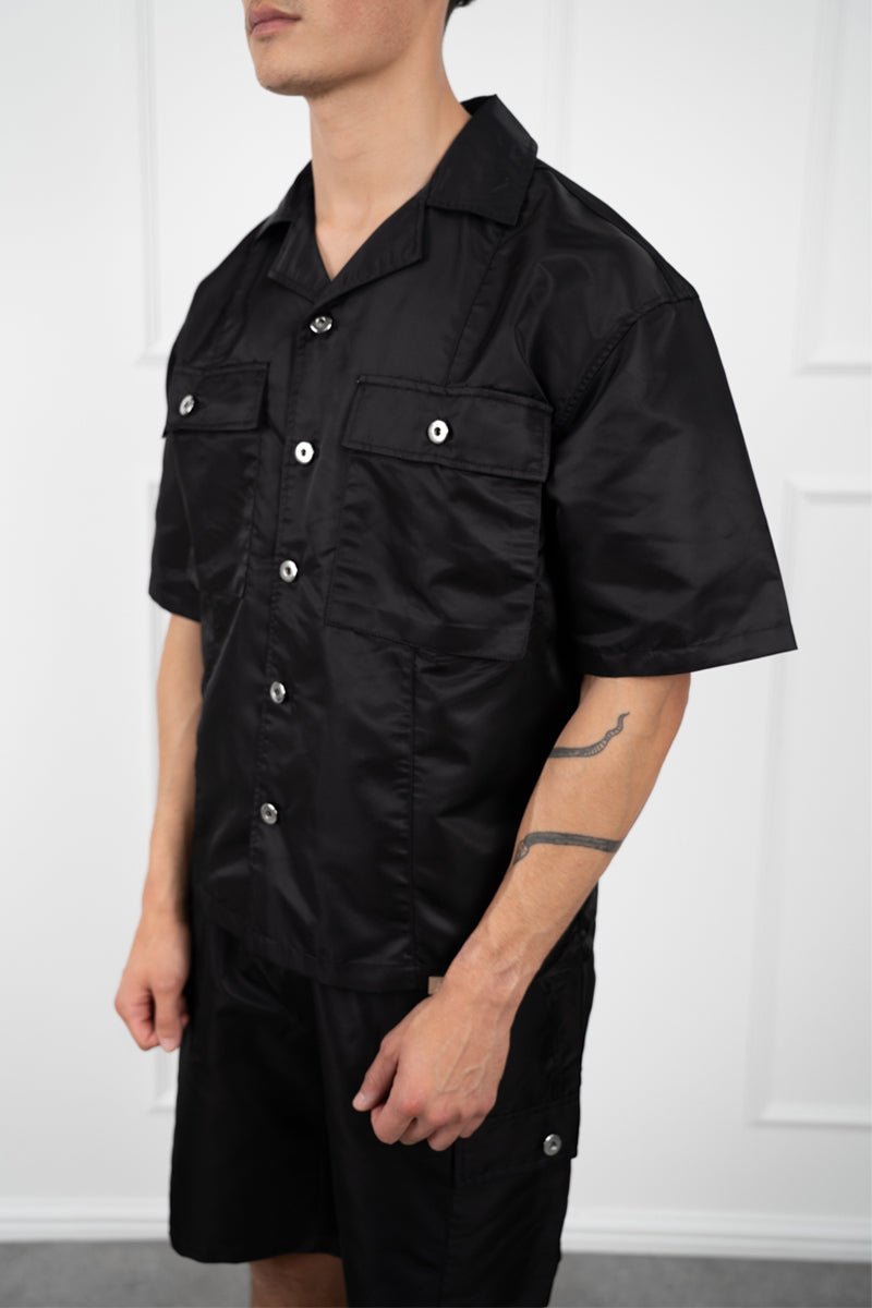 CONJUNTO NYLON OVERSIZE - NEGRO
