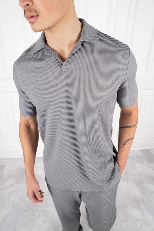 POLO PRINT RELIEF - GRIS PLATA