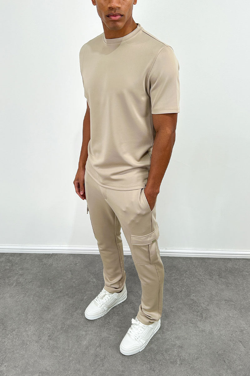 CAMISETA SLIM FIT - BEIGE