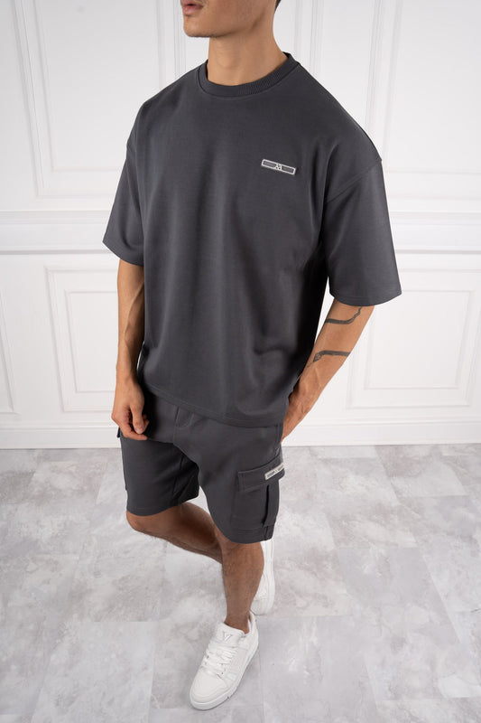 CONJUNTO OVERSIZE ESSENTIAL FIT - GRIS