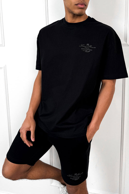 CONJUNTO OVERSIZE WRITING - NEGRO