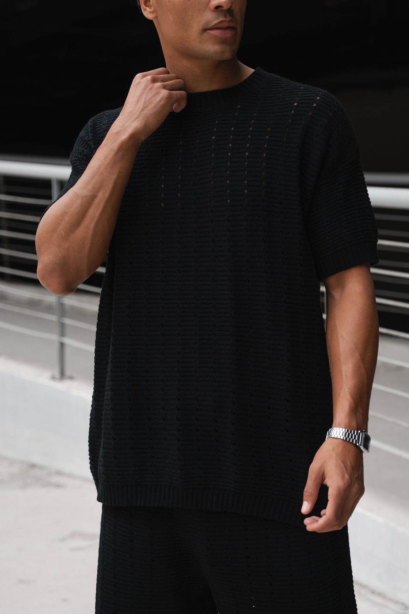 CONJUNTO BOXY HOLE - NEGRO