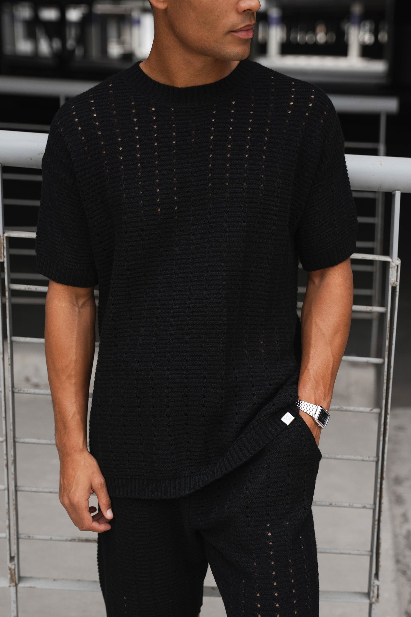 CONJUNTO BOXY HOLE - NEGRO