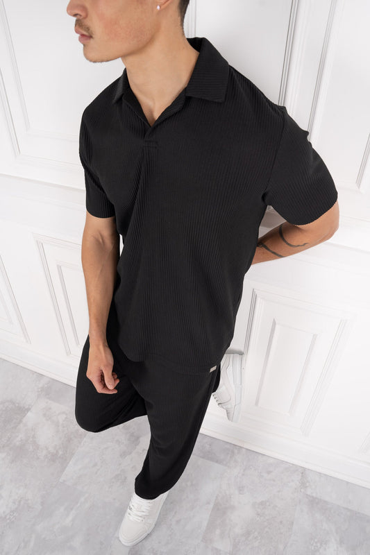 CONJUNTO PLEATED MASON - NEGRO