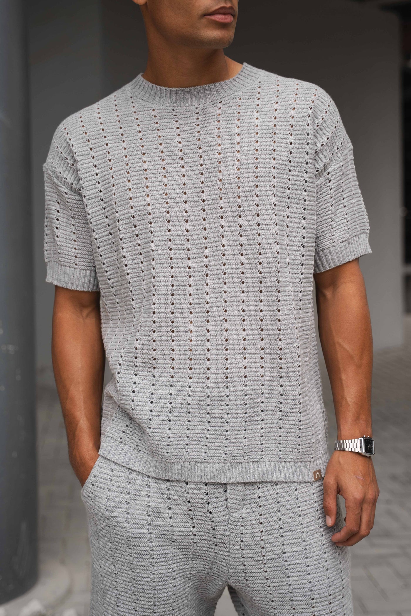 CONJUNTO BOXY HOLE - GRIS