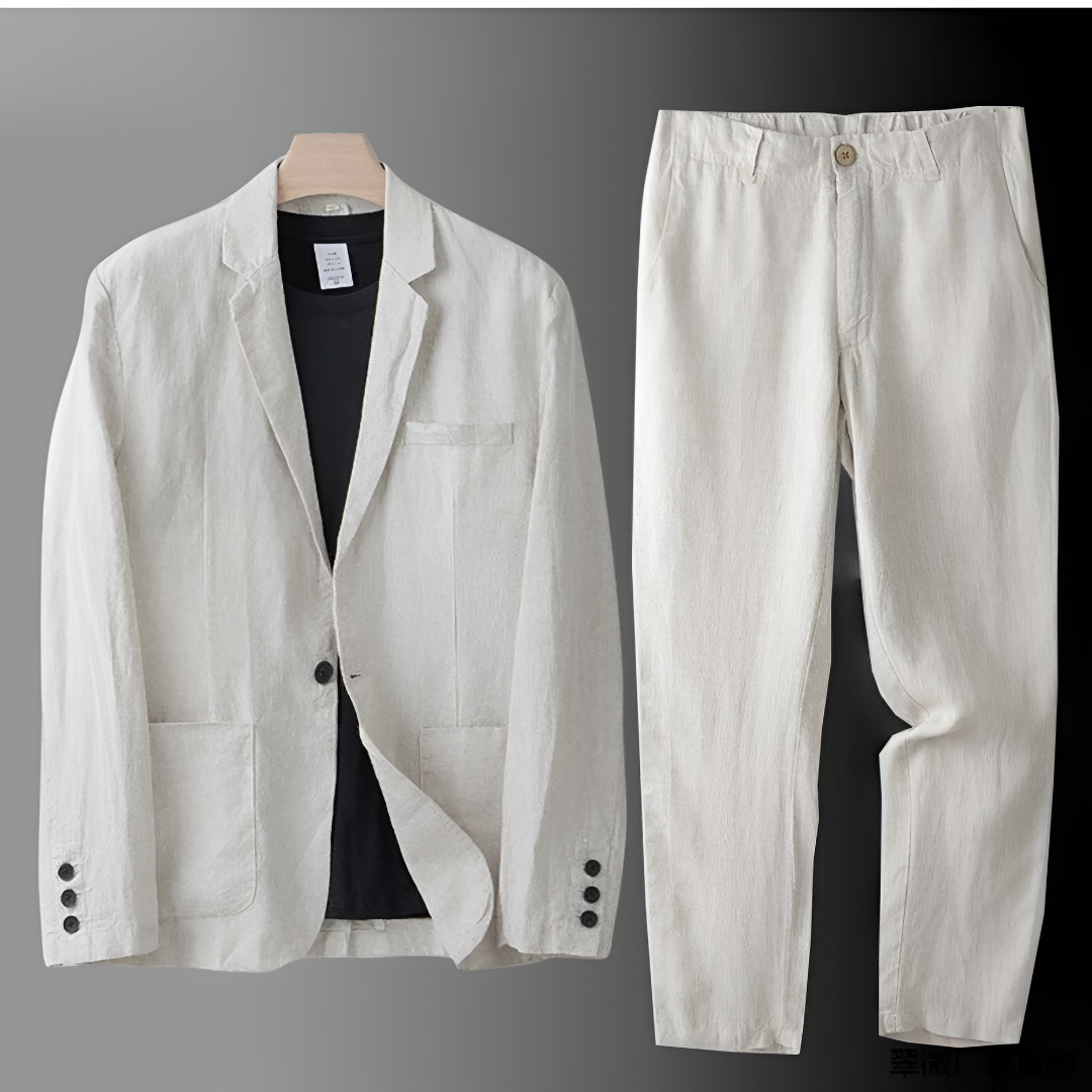 Conjunto elegante de lino