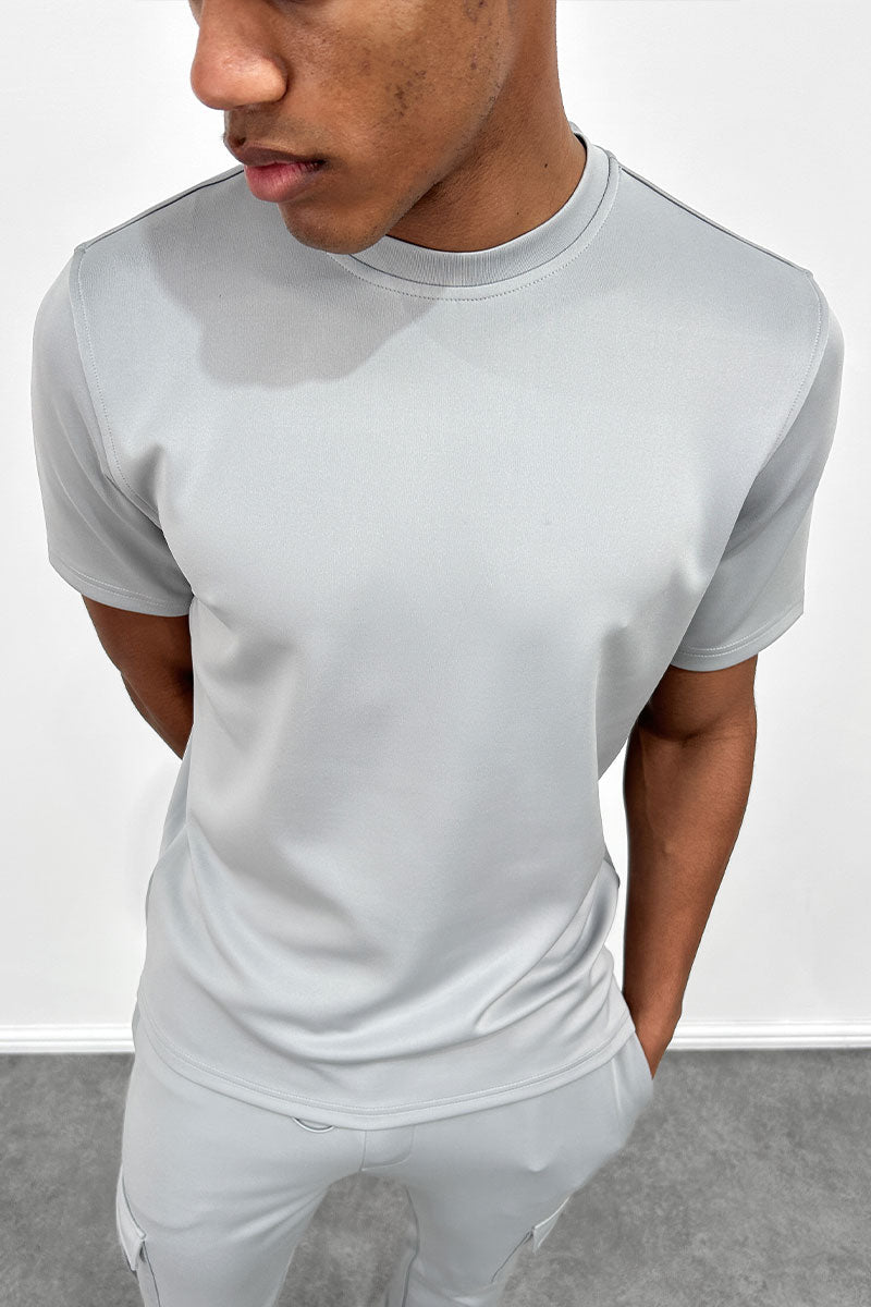 CAMISETA SLIM FIT - GRIS