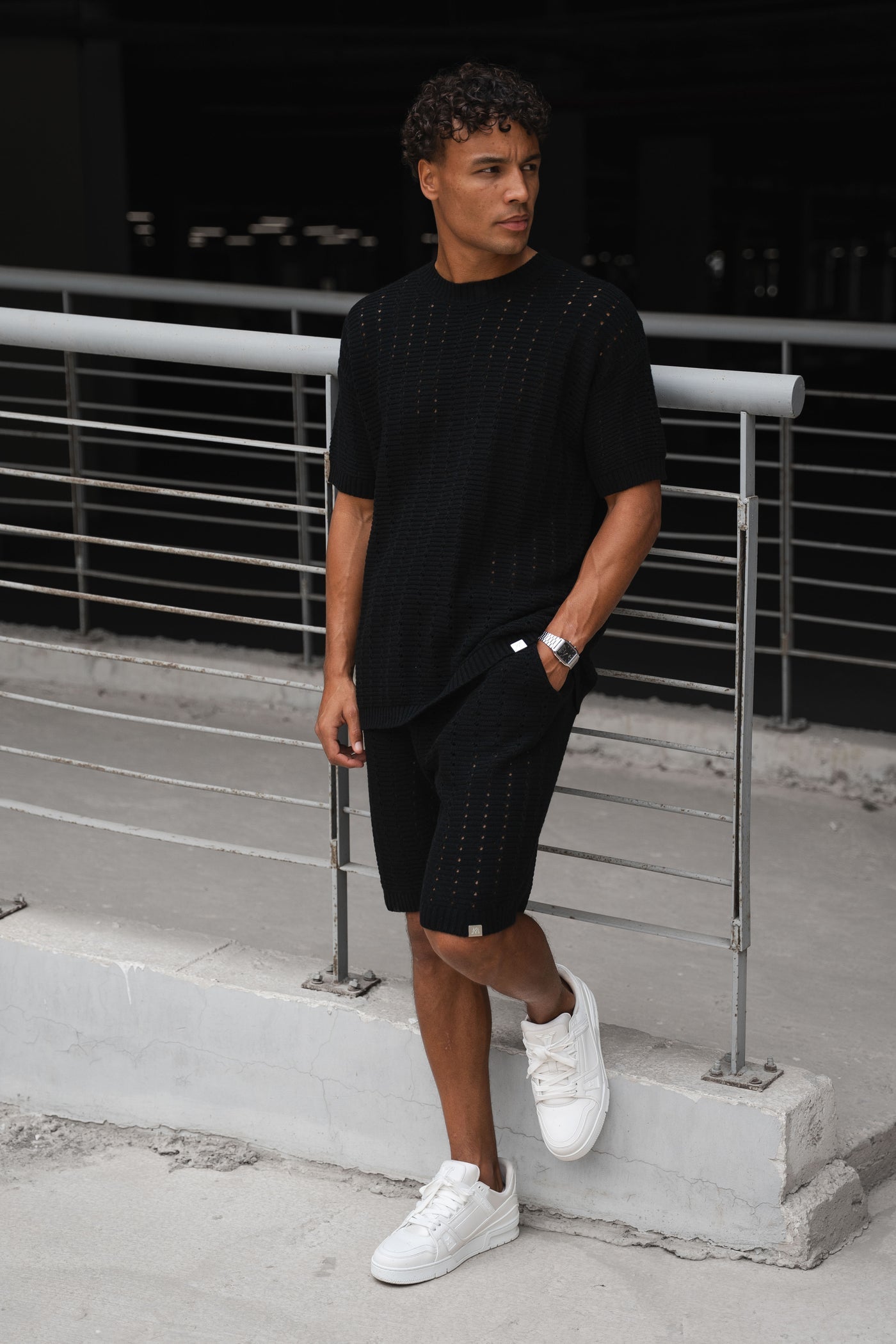 CONJUNTO BOXY HOLE - NEGRO