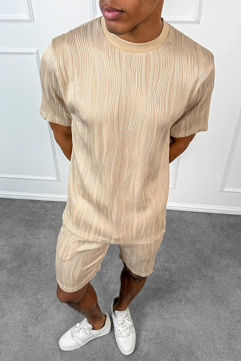 CAMISETA WAVE SLIM FIT - BEIGE