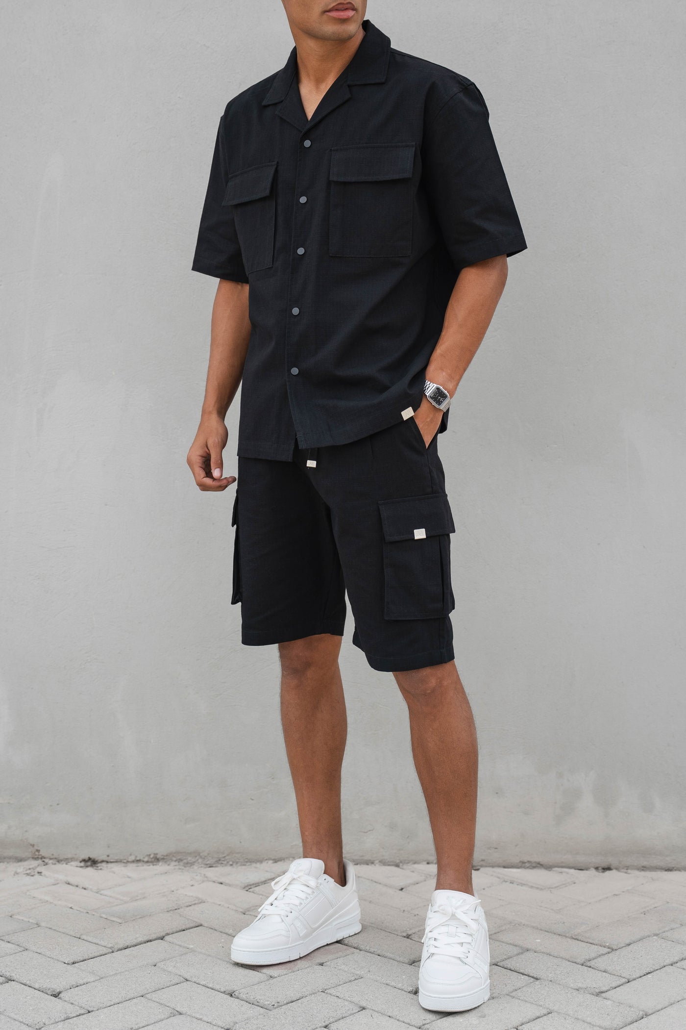 CONJUNTO CALIFORNIA OVERSIZE - NEGRO