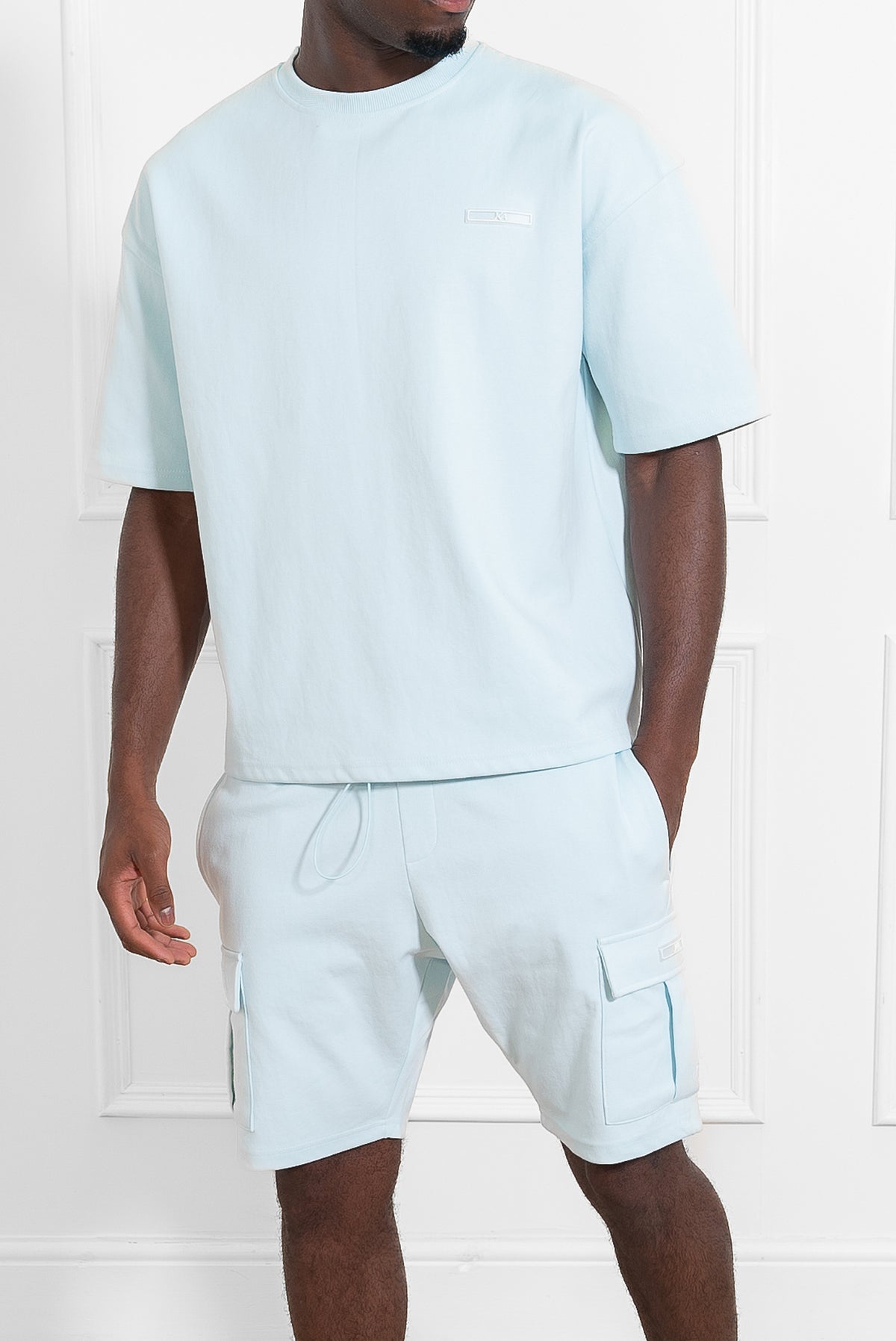 CONJUNTO OVERSIZE ESSENTIAL FIT - AZUL CIELO