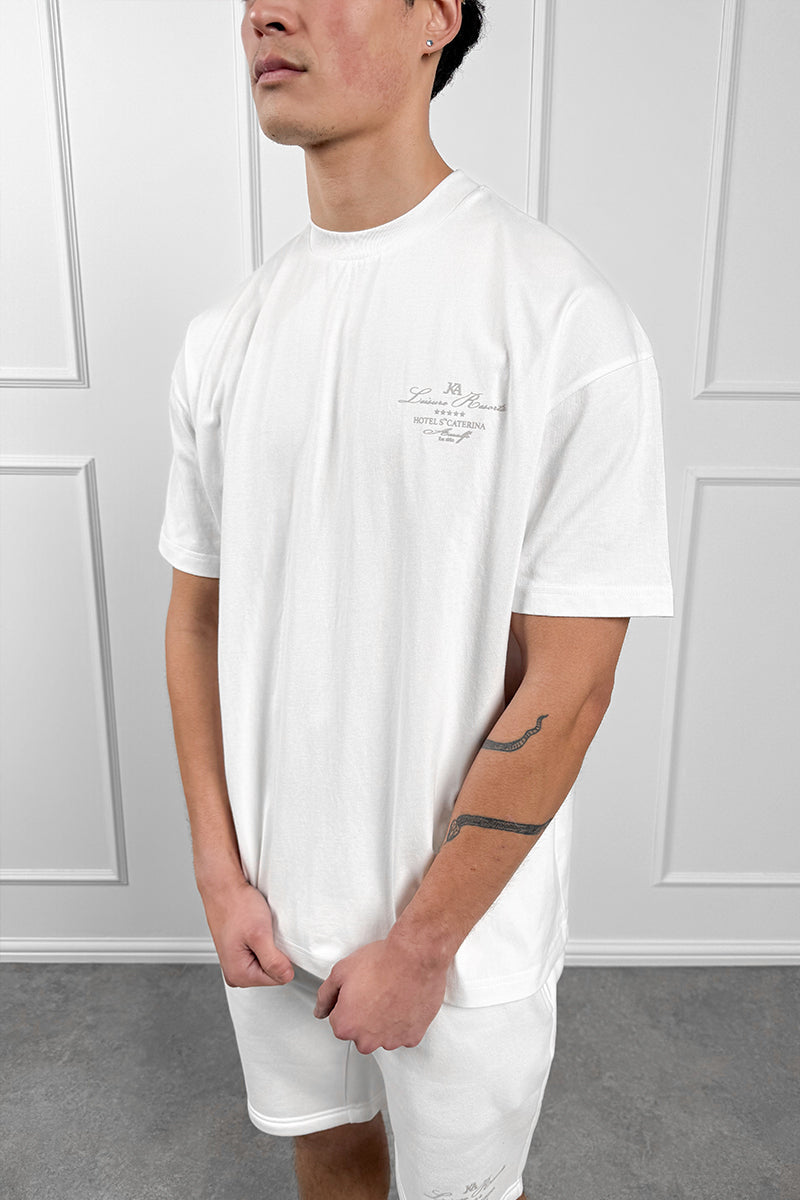 CONJUNTO OVERSIZE WRITING - BLANCO
