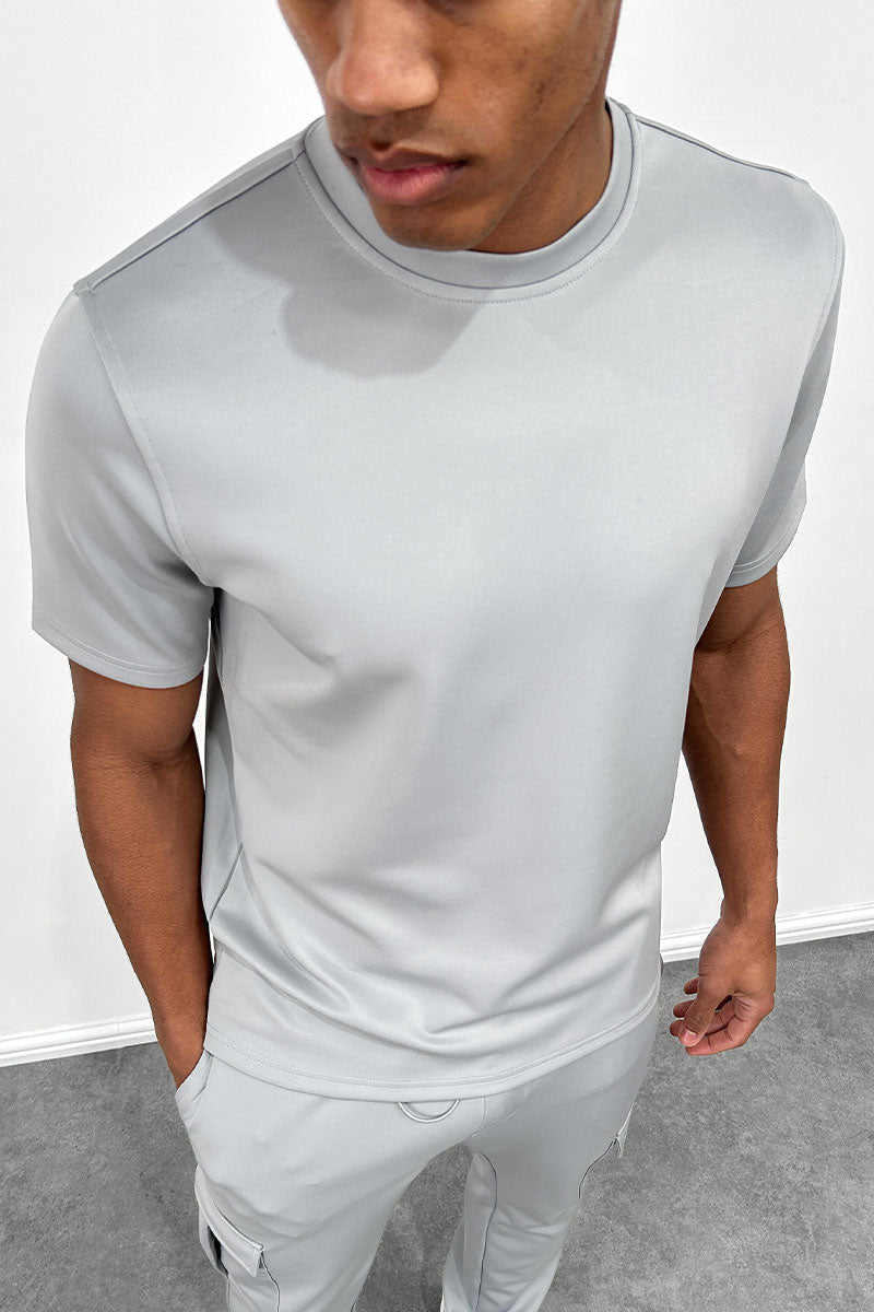 CAMISETA SLIM FIT - GRIS