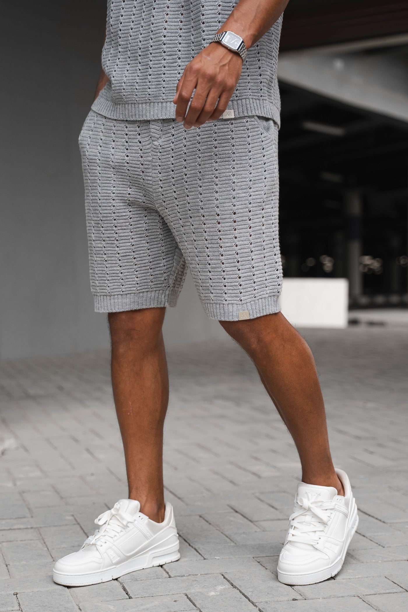 CONJUNTO BOXY HOLE - GRIS