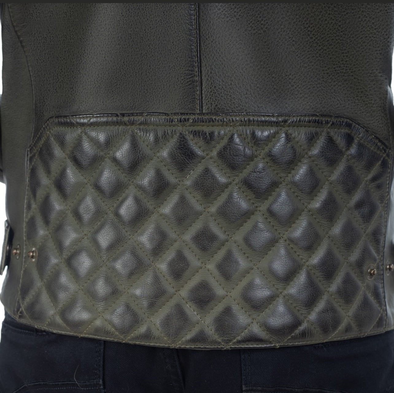 Chaqueta de moto de cuero retro