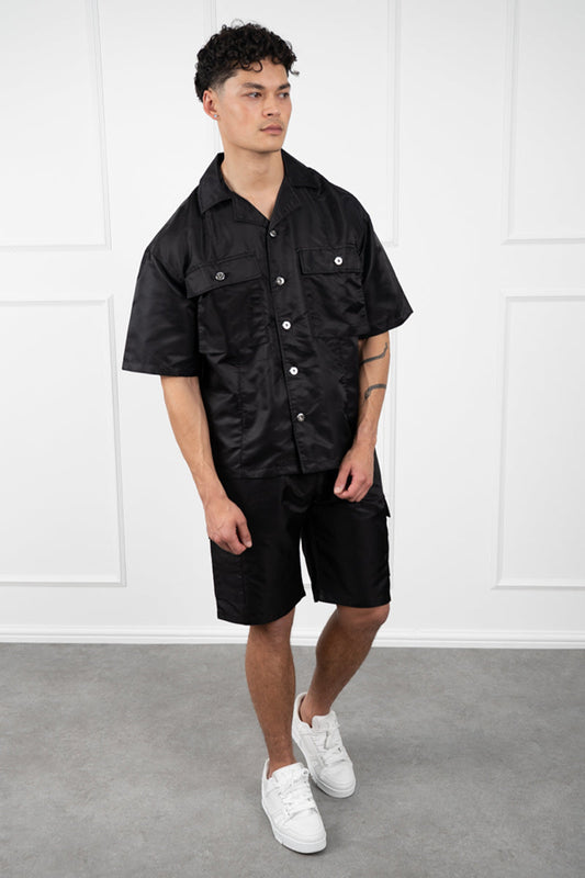 CONJUNTO NYLON OVERSIZE - NEGRO