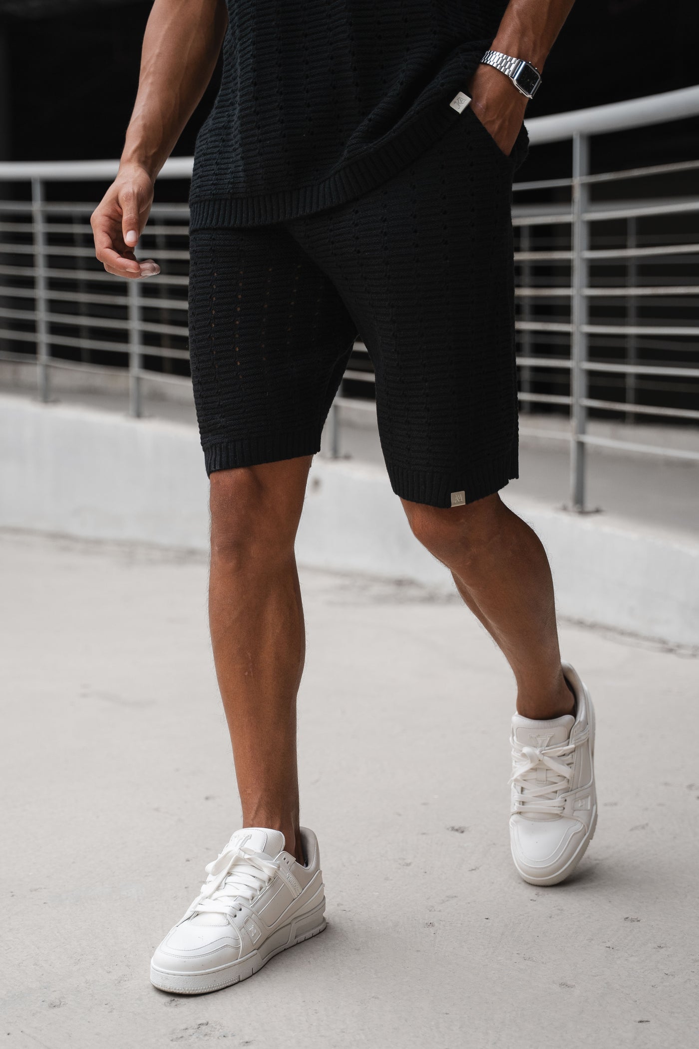 CONJUNTO BOXY HOLE - NEGRO