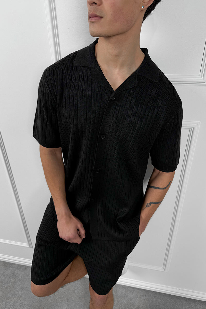 CONJUNTO PRINT RELIEF - NEGRO