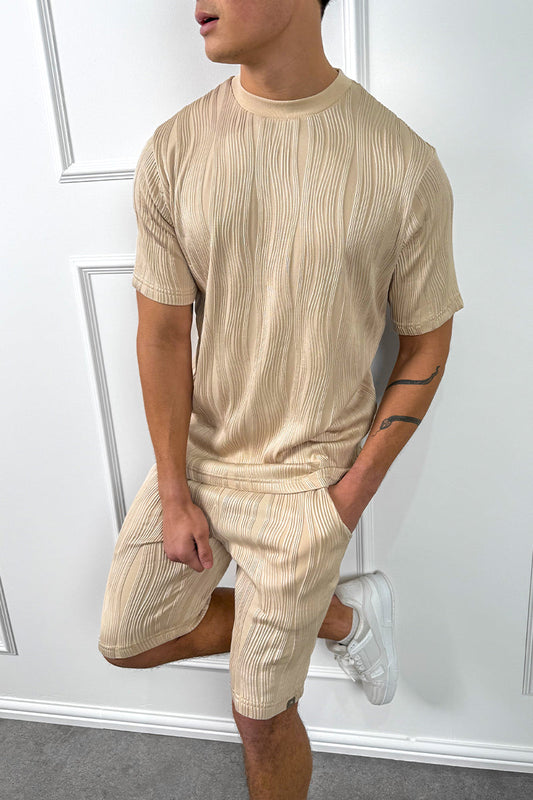 CONJUNTO WAVE SLIM FIT - BEIGE