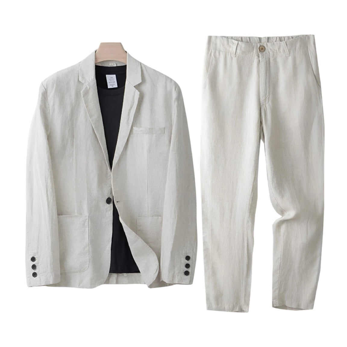 Conjunto elegante de lino