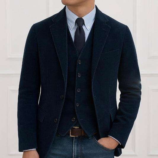 TOMMY™ I CONJUNTO DE 2 PIEZAS: BLAZER Y CHALECO DE TERCIOPELO